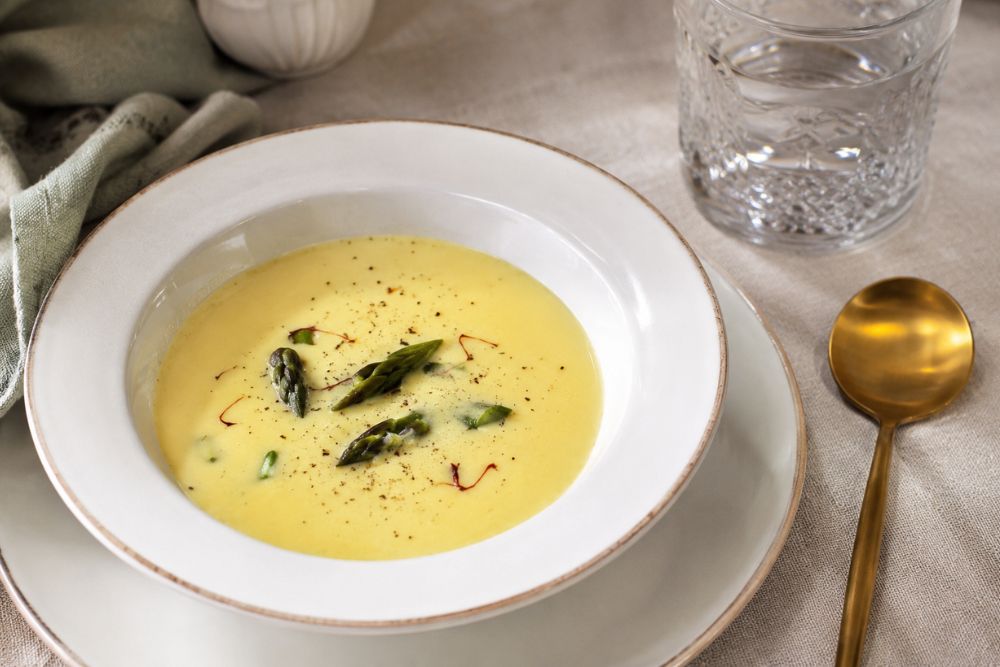 crème d’asperges au safran crème d'asperges au safran