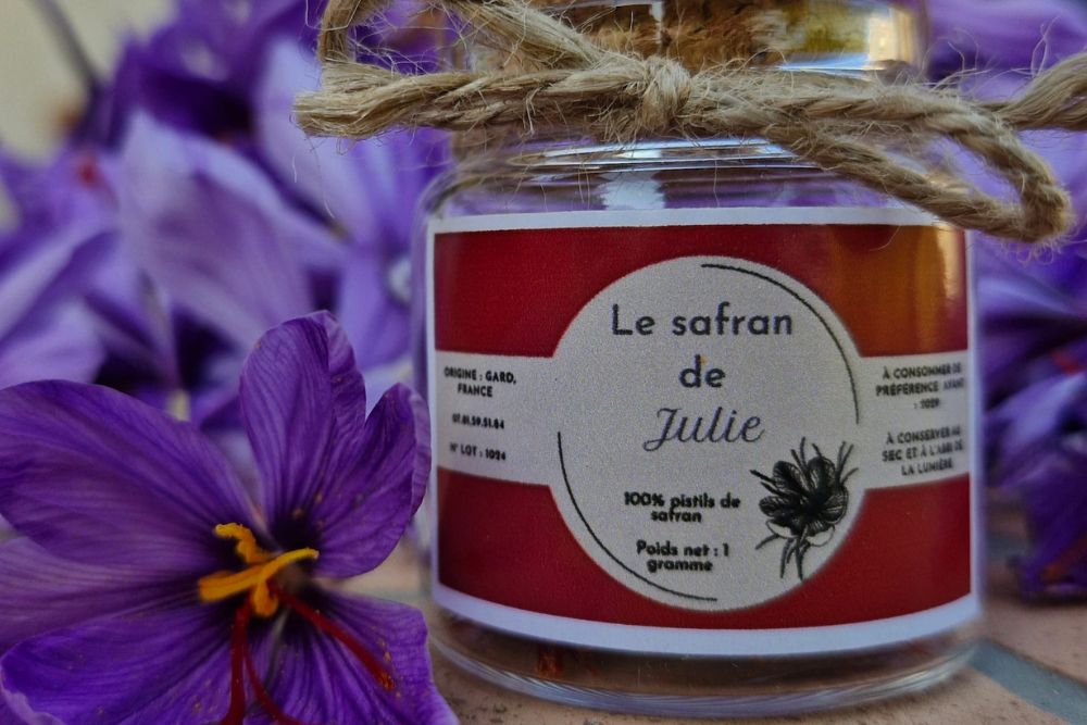 le safran de Julie cultivé dans le Gard