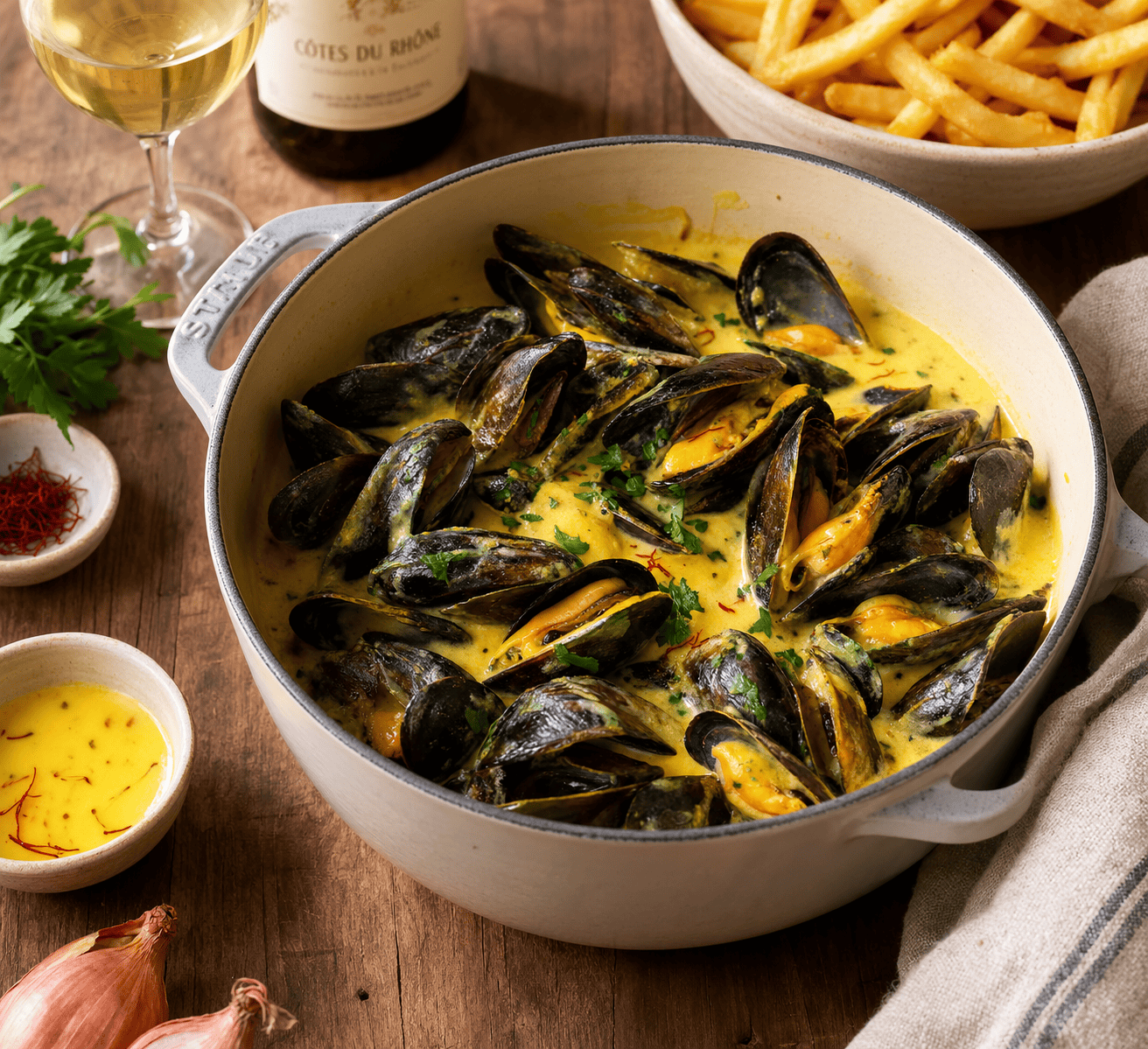 moules creme safran moules creme safran
